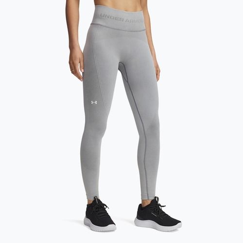Leggings da allenamento Under Armour donna Vanish Seamless Washed Ankle nero/bianco