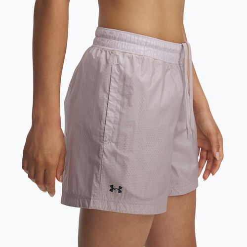 Pantaloncini Under Armour da donna Rival Woven grigio alba/nero