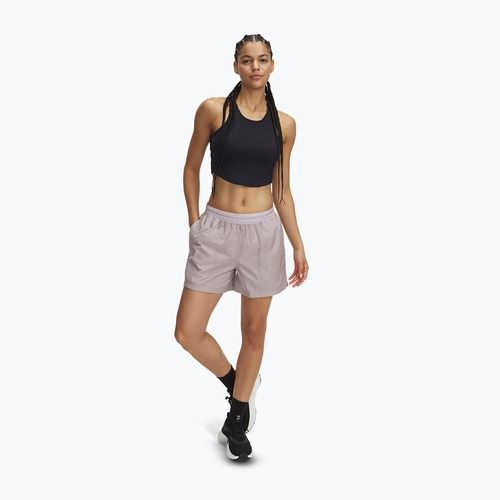 Pantaloncini Under Armour da donna Rival Woven grigio alba/nero