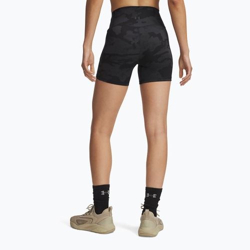 Pantaloncini da allenamento Under Armour Project Rock middy nero/nero da donna