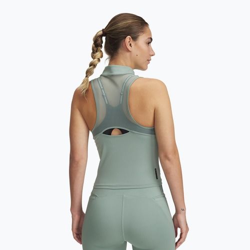 Maglietta da allenamento Under Armour donna Vanish Elite Vent Tank verde silice/iridescente