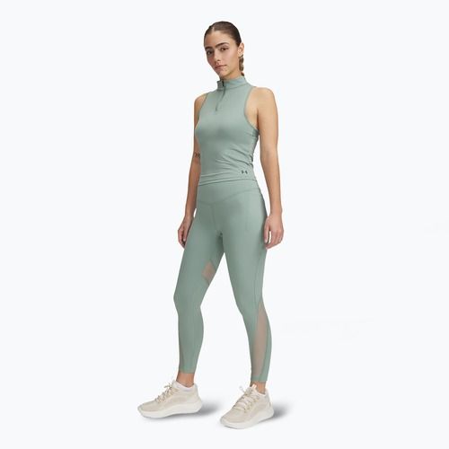 Maglietta da allenamento Under Armour donna Vanish Elite Vent Tank verde silice/iridescente