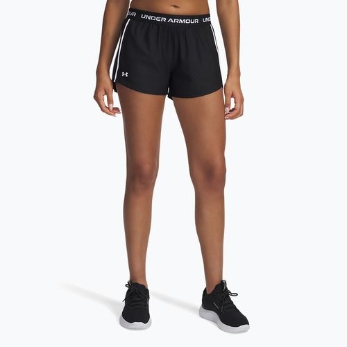 Pantaloncini da donna Under Armour Tech Play Up nero/bianco