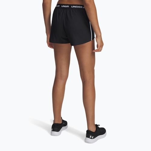 Pantaloncini da donna Under Armour Tech Play Up nero/bianco