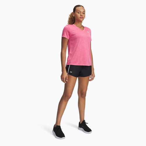 Pantaloncini da donna Under Armour Tech Play Up nero/bianco