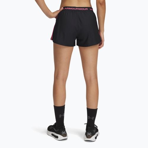 Pantaloncini Under Armour Tech Play Up donna nero/super rosa
