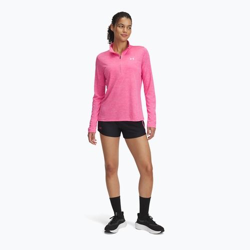 Pantaloncini Under Armour Tech Play Up donna nero/super rosa