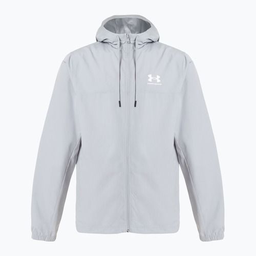 Giacca a vento Under Armour Rival Woven da uomo grigio mod/grigio mod/bianco