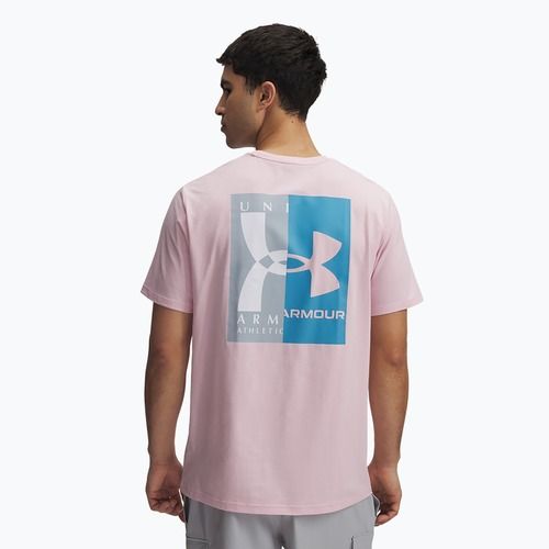 Maglietta Under Armour 60/40S Evol Logo prime uomo rosa/blu scuro/bianco