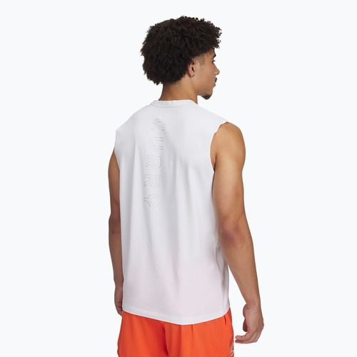 Maglietta da basket Under Armour Curry Uomo bianco/nero