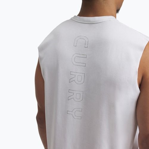 Maglietta da basket Under Armour Curry Uomo bianco/nero