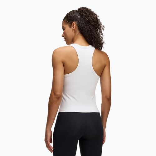Under Armour Motion Canotta a collo alto bianca/nera da donna per l'allenamento