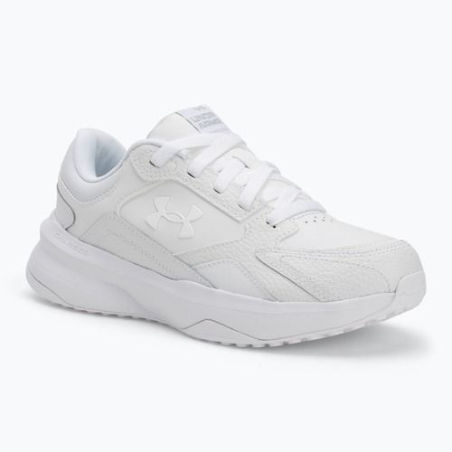 Under Armour Edge Leather bianco/bianco/bianco scarpe da ginnastica da donna