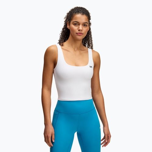 Maglietta da allenamento Under Armour Motion Tank bianca/nera da donna