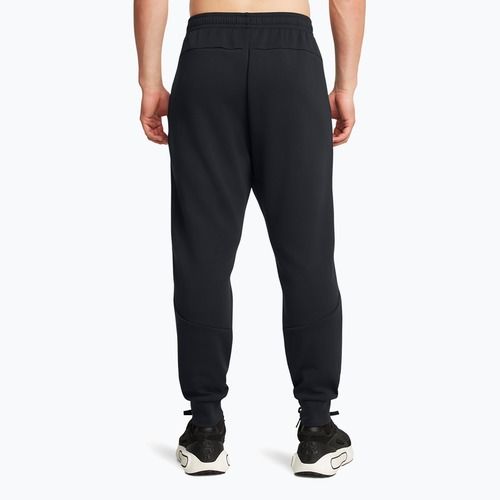 Pantaloni Under Armour Unstoppable Fleece da uomo nero/nero