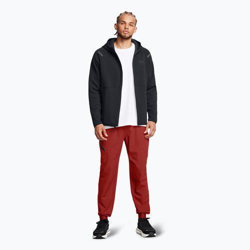 Felpa Under Armour Unstoppable Fleece Full Zip HD uomo nero/nero