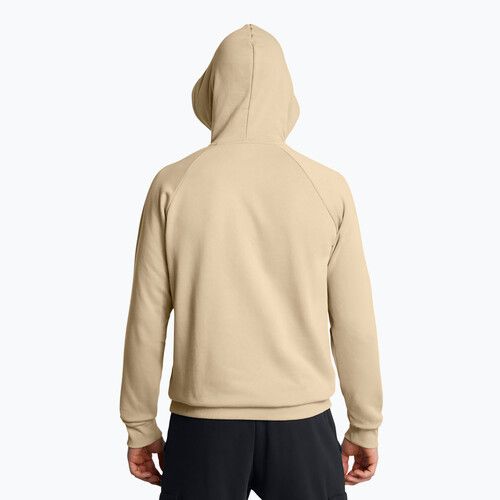 Felpa da uomo Under Armour Rival Fleece Logo HD city khaki/summit white
