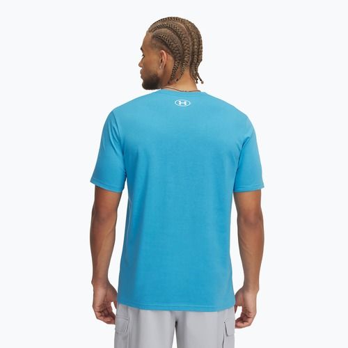 Maglietta da allenamento da uomo Under Armour ABC Camo Boxed Logo blu etere/bianco