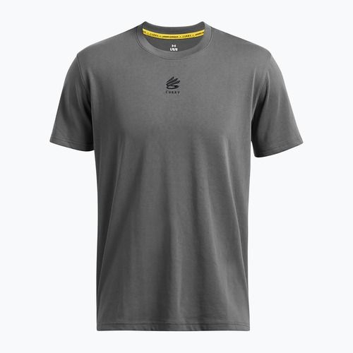 Maglietta Under Armour Curry Hvyweight Logo da uomo, colore nero/marrone