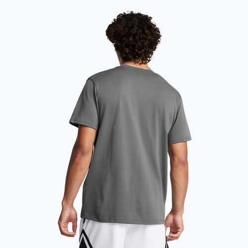 Maglietta Under Armour Curry Hvyweight Logo da uomo, colore nero/marrone
