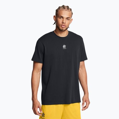 Maglietta Under Armour Curry Hvyweight Logo nero/bianco da uomo