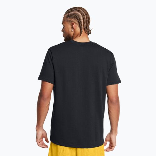 Maglietta Under Armour Curry Hvyweight Logo nero/bianco da uomo