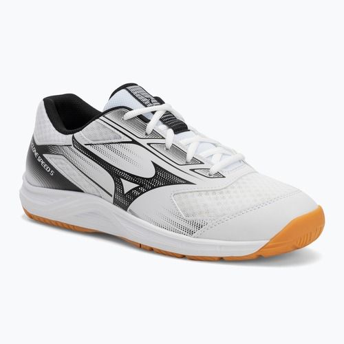 Scarpe da pallavolo Mizuno Cyclone Speed 5 bianco/nero/camoscio