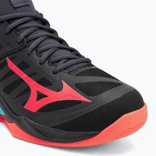 Scarpe da pallavolo Mizuno Wave Dimension nero/fiamma di neon/blu pavone