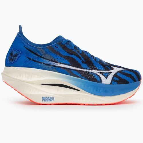 Mizuno Wave Rebellion Pro 3 accensione scarpa da corsa rosso/bianco/baseball blu