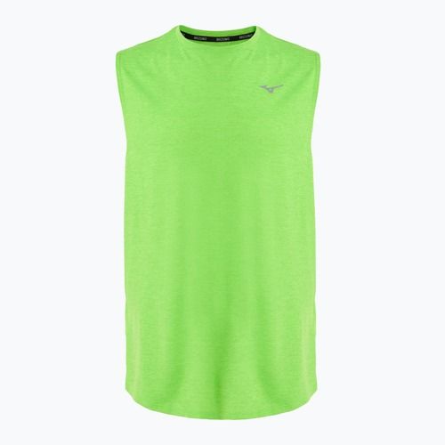 Canotta da running da uomo Mizuno Impulse Core senza maniche verde geco