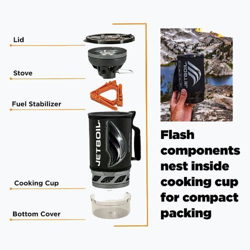 Jetboil New Flash Personal Cooking System fornello da viaggio mimetico scuro