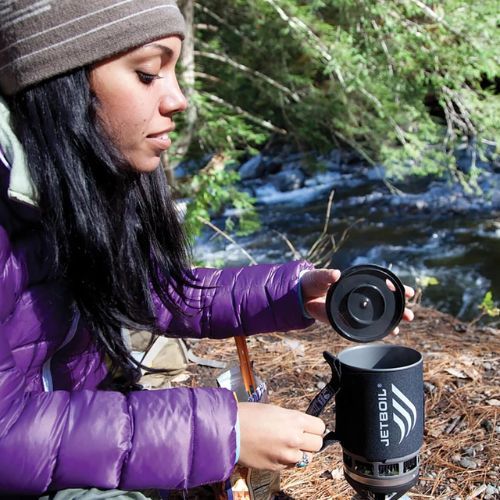 Sistema di cottura Jetboil 2.0 con fornello da viaggio al carbonio