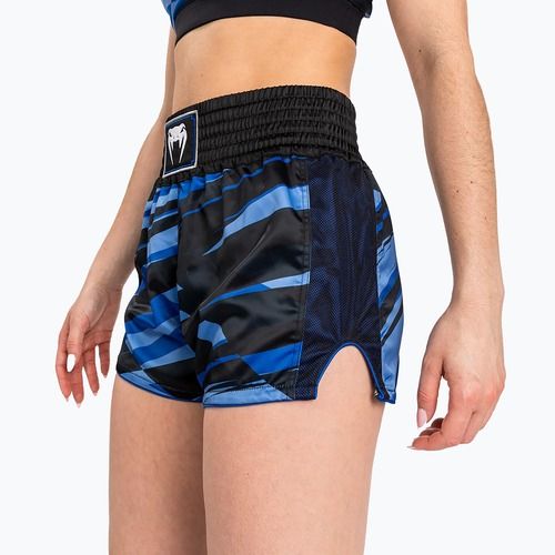 Pantaloncini da allenamento Venum Abyss Muay Thai donna blu ombra