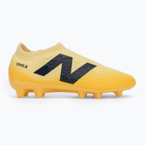 Scarpe da calcio per bambini New Balance Tekela Magique V4+ Jr FG beige