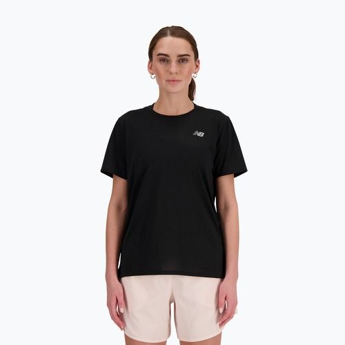 Maglietta da corsa New Balance Essentials SS da donna, nero