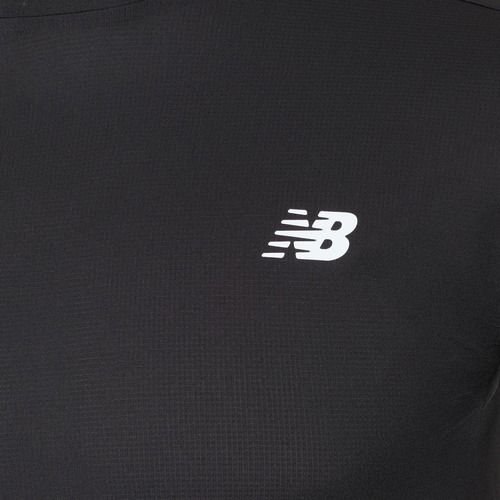 Maglia da corsa New Balance Sport SS da uomo, nero