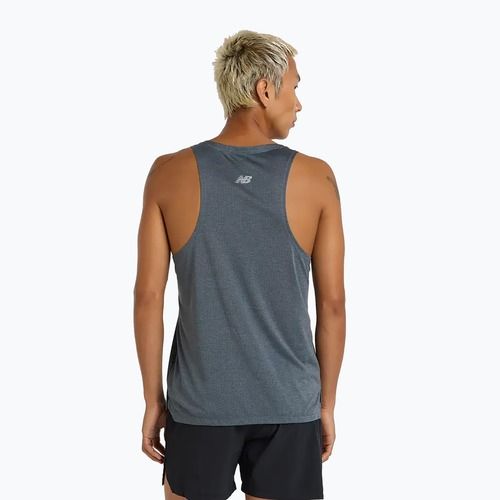 Canotta da corsa New Balance Athletics Reflective graphite da uomo