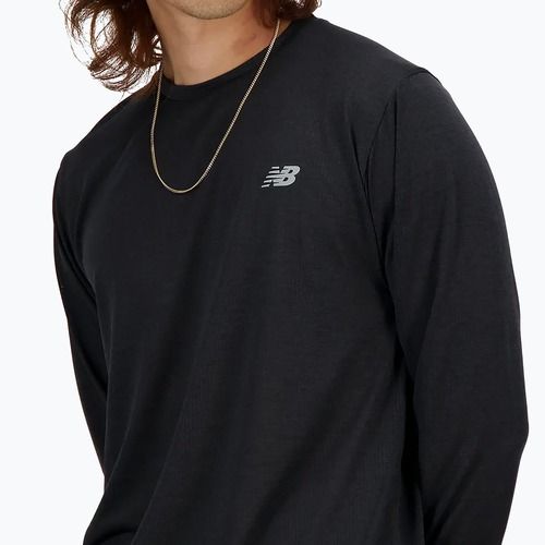 New Balance Athletics uomo a maniche lunghe nero