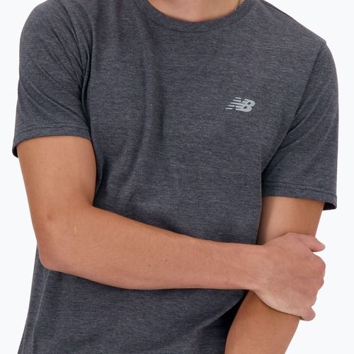 Maglietta New Balance Sport Essentials Heathertech nero uomo