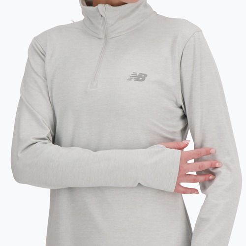 Felpa da corsa New Balance Sport Essentials Space Dye ashheath da donna