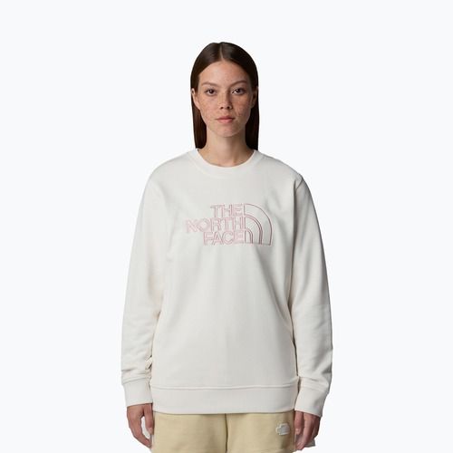 Felpa The North Face Drew Peak Light Crew donna bianco dune/rosa metallizzato