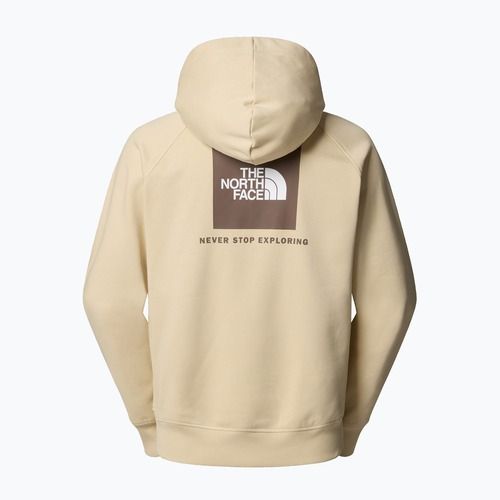 Felpa uomo The North Face Raglan Box Nse Hoodie ghiaia/marrone fumé