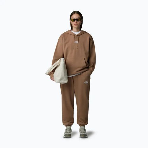 Felpa con cappuccio The North Face Essential Oversize Donna latte