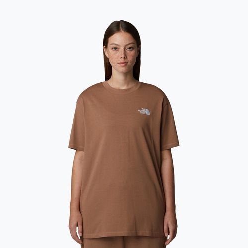 Maglietta The North Face Essential Oversize Tee latte da donna