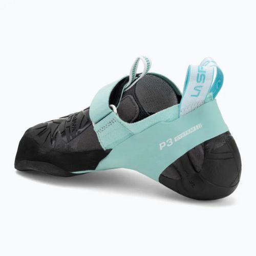 Scarpa da arrampicata La Sportiva Skwama Vegan carbonio / turchese da donna