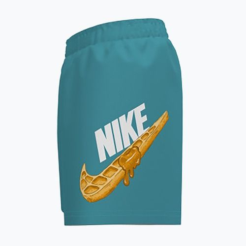 Pantaloncini da bagno da bambino Nike Swoosh Waffle 4" Volley dusty cactus