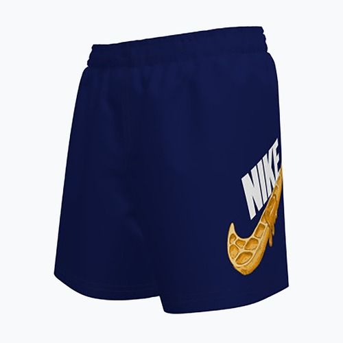 Pantaloncini da bagno per bambini Nike Swoosh Waffle 4" Volley midnight navy