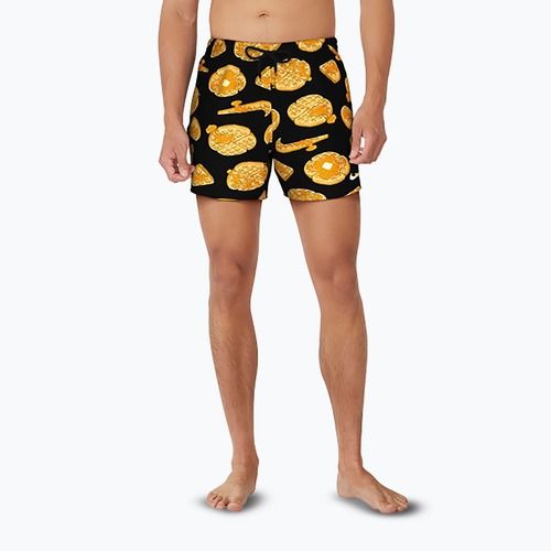 Pantaloncini da bagno Nike Multi Print 5" Volley da uomo, nero