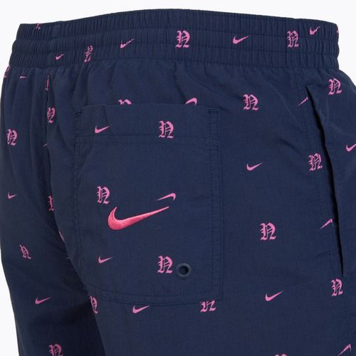 Pantaloncini da bagno Nike Luxe Letter 7" Volley da uomo, mezzanotte marina
