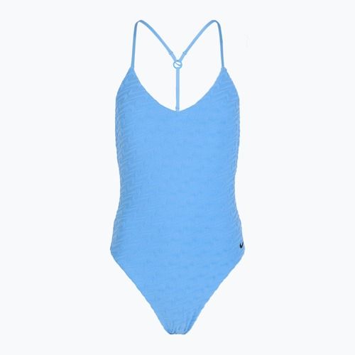 Costume intero donna Nike Swoosh Link Y-Back blu università